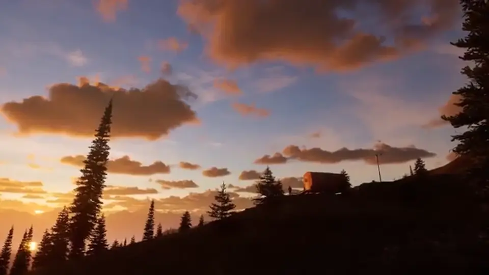 New Laurentia wilderness at first light in Way of the Hunter 2