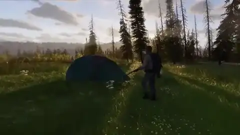 Hunting dog working a trail in Way of the Hunter 2